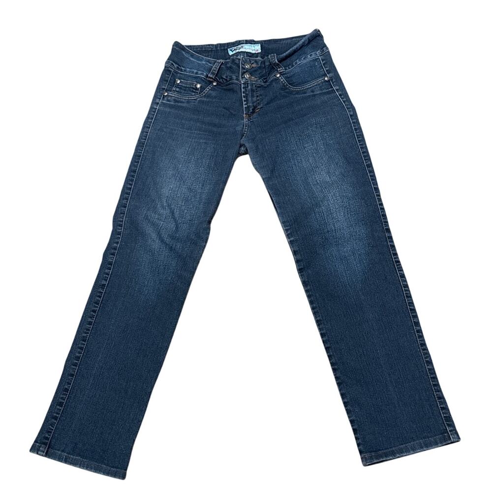 Y2K Alberto VO5 Jeans Denim Blue Womens 12 Straight leg Colombiandenim vintage